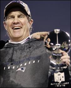 Belichick has won three Super Bowls with the Patriots. Photo: Getty Images