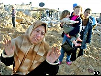 Palestinka v Chán Júnis 