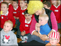 Pudsey Bear at Janvrin School