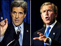 John Kerry và George Bush