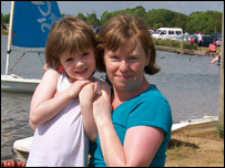 Helen McCarthy and daughter