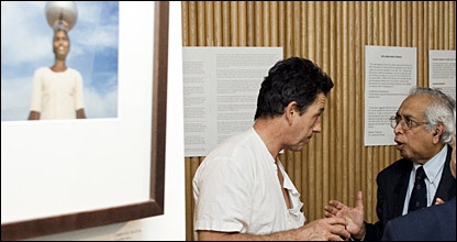 Stephen Champion in conversation with Barrister Fritz Kodagoda(AI photo)