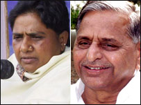 मायावती और मुलायम सिंह यादव