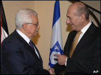 اولمرت و عباس