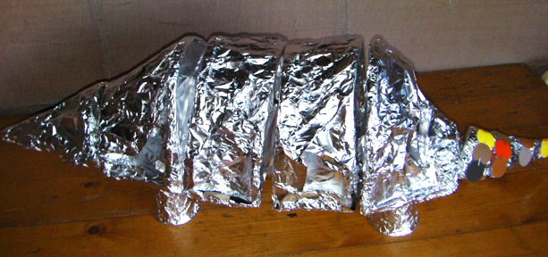 Armadillo being decorated