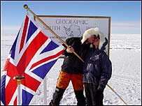 Dickinsons at South Pole c/o Handout PA