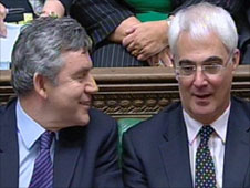 Gordon Brown and Alistair Darling