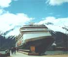 Y llong, Volendam yn Skagway