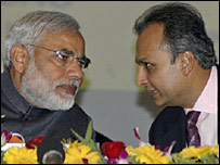 नरेंद्र मोदी और अनिल अंबानी