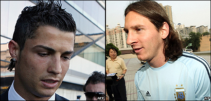 Cristiano Ronaldo y Lionel Messi